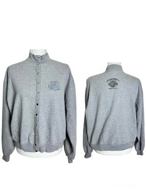 Vintage 2002 Harley Davidson Gray Sweater Size XL